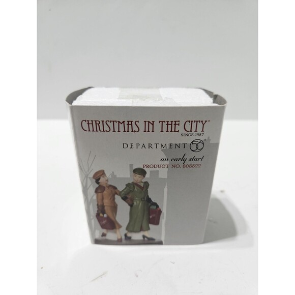 DEPT 56 An Early Start 808822 CHRISTMAS IN THE CITY CIC SNOW VILLAGE - Picture 1 of 7
